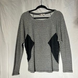 Black textured sweater